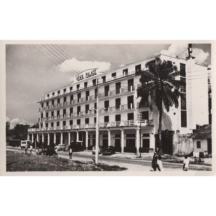 Douala Akwa Palace Hotel Cameroon Africa Real Photo Postcard