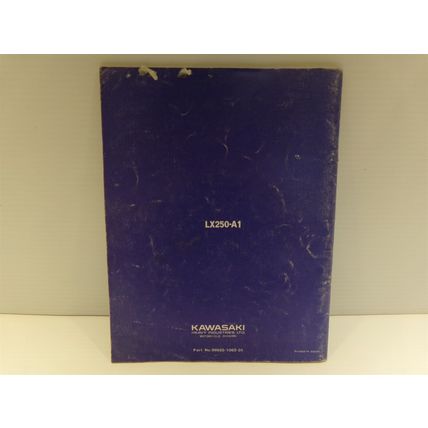 Kawasaki KLX250 Motorcycle Owner's Manual & Service Manual 1979