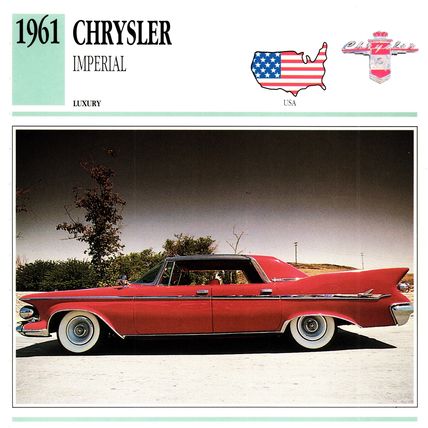 Collectors Club card. Classic Cars. Chrysler Imperial