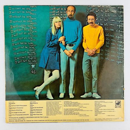 Peter, Paul & Mary – Late Again Vinyl LP Record Album IMPORT WS-1751