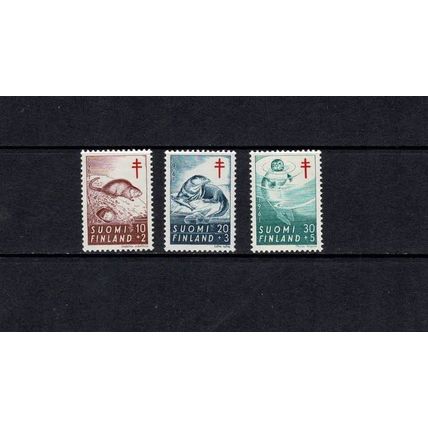 SUOMI FINLAND 1961 TUBERCULOSIS RELIEF FUND SET OF 3 MINT NEVER HINGED MNH