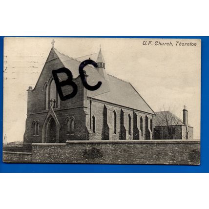 Postcard United Free Church Station Road Thornton Fife Nr Glenrothes Kirkcaldy