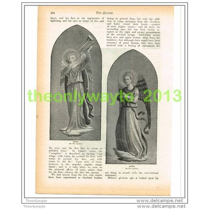 ANGELS BY FRA ANGELICO (2), THE QUIVER, Book Illustration (Print), c1897