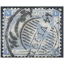 Egypt 1881 SG54 1pi Blue Fine Used.