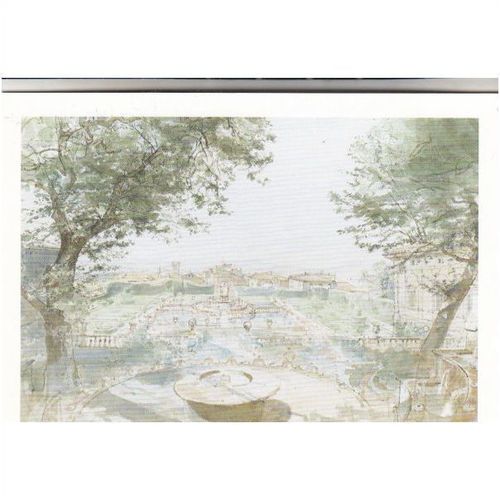 Colour Postcard - Villa Lante, Bagnaia, Viterbo, Rome by John Ward