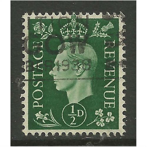 GB 1937 KGV1 1/2d Green Used Stamp SG 462.(J973 )