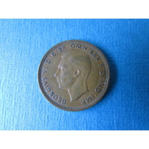 1944 GEORGE VI HALFPENNY FREE POST. AAK
