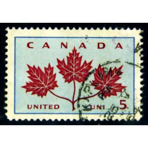 CANADA 1964 SG 542 5c MAPLE LEAVES FINE USED #