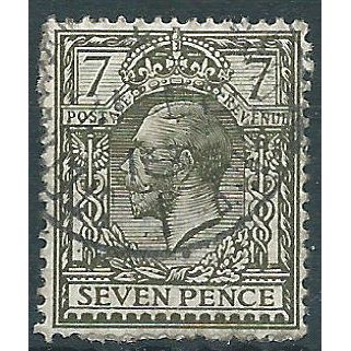 1912 SG187 7d Olive Fine Used (remainders).