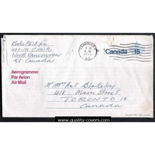 Canada #A31 Aerogram AirletterSheet USED 1974