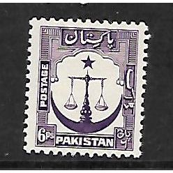 PAKISTAN 1948 6p SCALES VIOLET SG 25 M / MINT