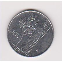 Italy 100 Lire 1974 VF to EF