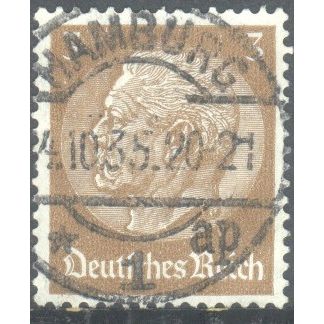 Germany 1934 - 3pf brown - President Von Hindenburg - used 5