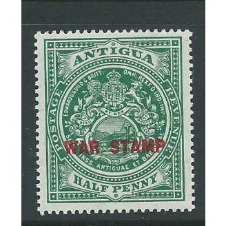 Antigua stamps sg53 sg 53 WAR STAMP mnh in red