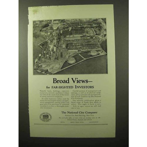 1924 The National City Company Ad - Broad Views