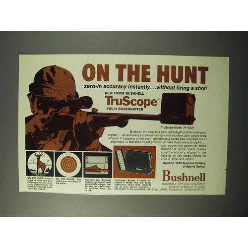 1975 Bushnell TruScope Ad - On the Hunt