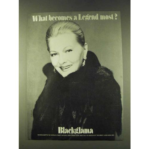 1979 Blackglama Fur Ad - Joan Fontaine