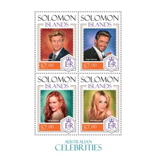 SOLOMON ISLANDS 2014 SHEET MNH AUSTRALIAN LEGENDS CINEMA ACTORS ACTRESSES CINE