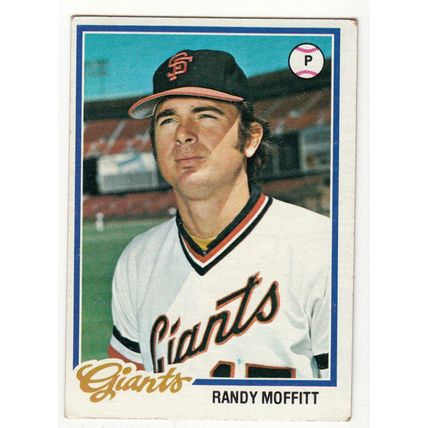 1978 Topps baseball card 284 Randy Moffitt - Giants