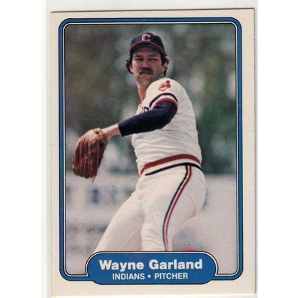 1982 Fleer baseball card 367 Wayne Garland– Cleveland Indians