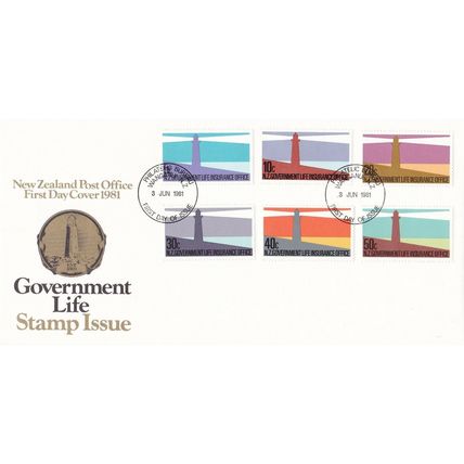 New Zealand 1981 Government Life Insurance Stamps FDC Unaddressed VGC
