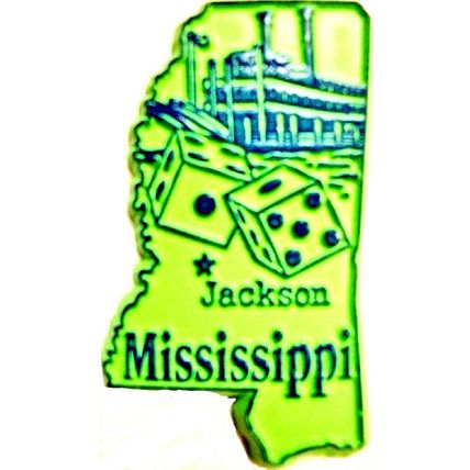 Mississippi Jackson Fridge Magnet