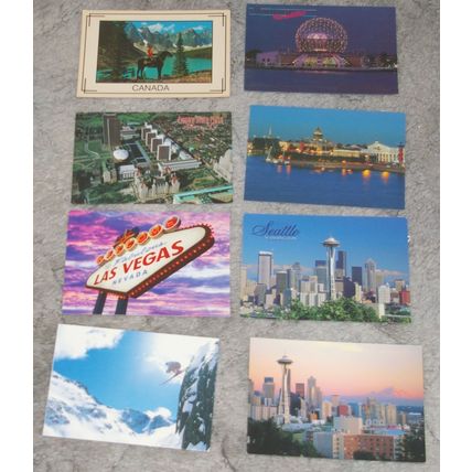 Lot of 20x Scenic Postcards Canada Usa WW Unused
