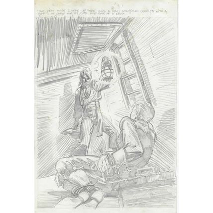Kidnapped Original Cover Art (1992) Dave Simons Pirate illustration
