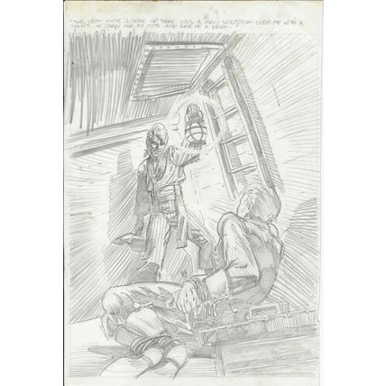 Kidnapped Original Cover Art (1992) Dave Simons Pirate illustration
