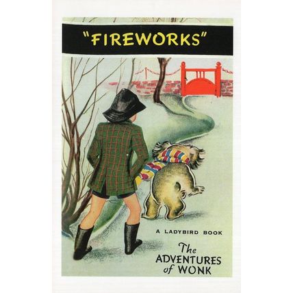Fireworks The Adventures Of Wonk Ladybird 1961 Book Postcard