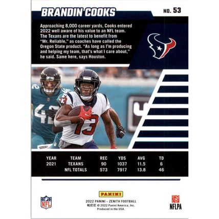 2022 Zenith Football Brandin Cooks