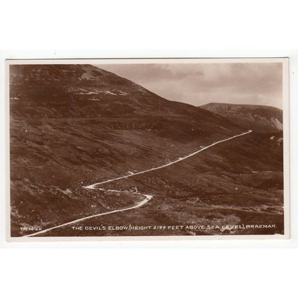 The Devil's Elbow Braemar Postcard RP Aberdeenshire Scotland