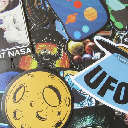 25 Space Themed Stickers Loose Random Selection Fun Scrapbooking Decorate ST18