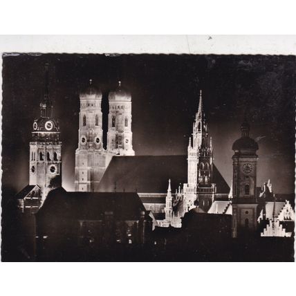 Munchen Frauenkirche Germany Real Photo Postcard unused VGC
