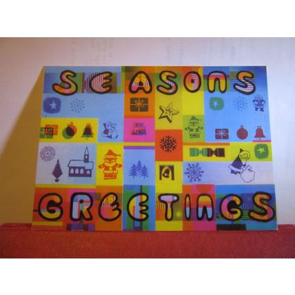 SEASONS GREETINGS unused postcard by Robert Stevens #