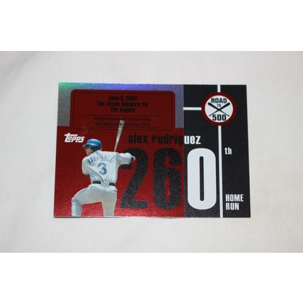 Alex Rodriguez 2007 Topps ROAD TO 500 ARHR260 Home Run #260