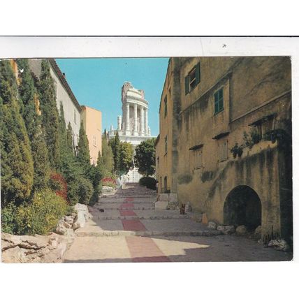 La Turbie Voie Julia France Postcard posted 1971 creased