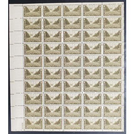 US Troops In France 3¢ Sheet of 50 - Postage Stamps Scott 934