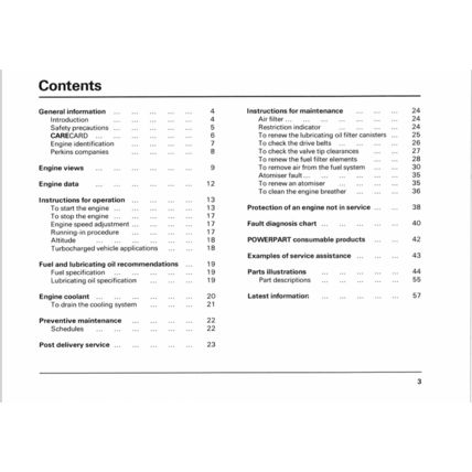 Perkins V8 540 And TV8 540 Series Users Handbook 1988 201TPD07881207 PDF