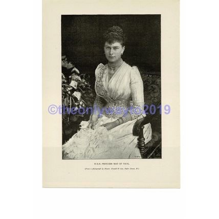 Princess May of Teck (later Queen Mary), Book Illustration (Print), c1893