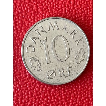 Umlaufmünze Dänemark 10 Öre 1976