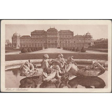 Belvedere, Wien IV, c.1920s - Postkarten-Industrie AG AK