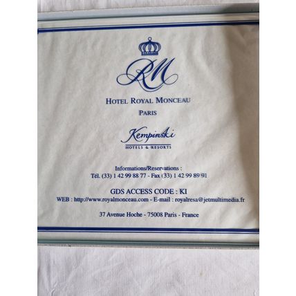 Royal Monceau Hotel - Paris -Glass Mouse mat