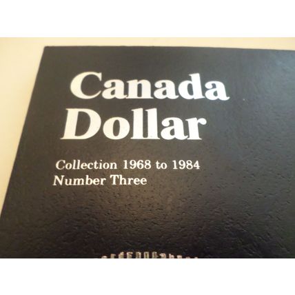 Whitman coin folder- Canada - Dollar - 1968/1984 - with 12 coins - NOT COMPLETE