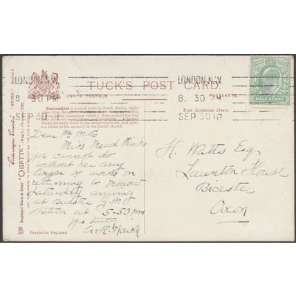 High Street, Beaconsfield, Buckinghamshire, 1910 - Tuck's Oilette Postcard