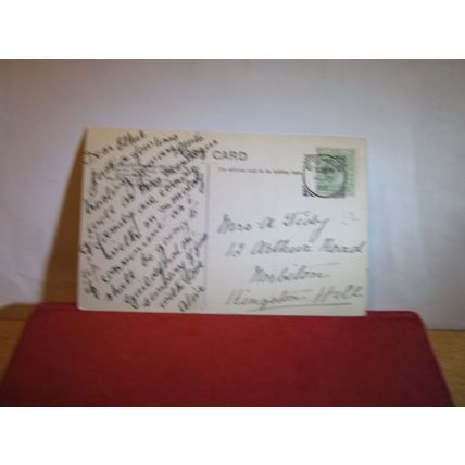 THE ZIGZAG, BOXHILL, Surrey. used antique postcard 1906 pm =