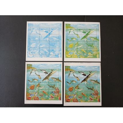 Niger 1998 Mi. 1506 - 1517 essais couleur faune marine Fauna poissons Fishes