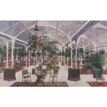 E377 BRIGHTON - HOTEL METROPOLE -WINTER GARDEN.