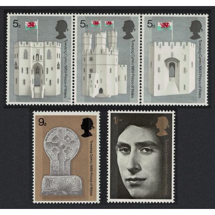 Great Britain Investiture of The Prince of Wales 5v 1969 MNH SG#802-806