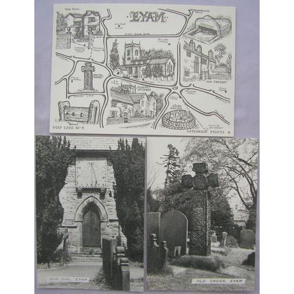 Eyam postcard & photographs